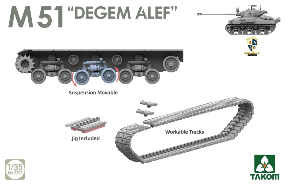 Takom M51 "Degem Alef" Sherman 1/35