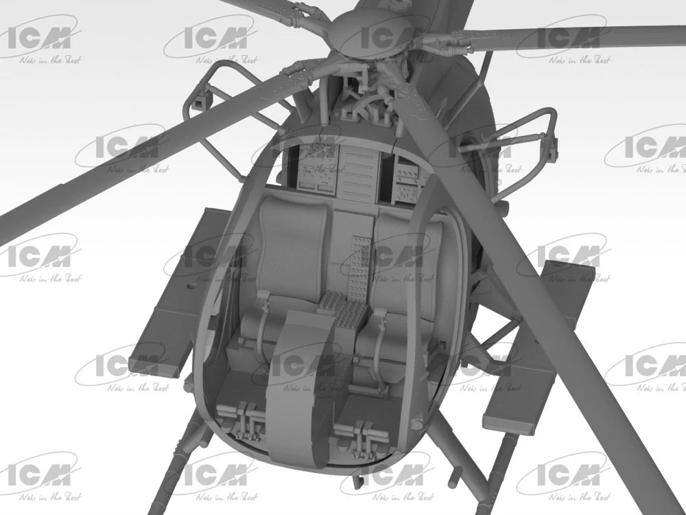 ICM MH-6J Little Bird, US Special Forces Helicopter 1/48