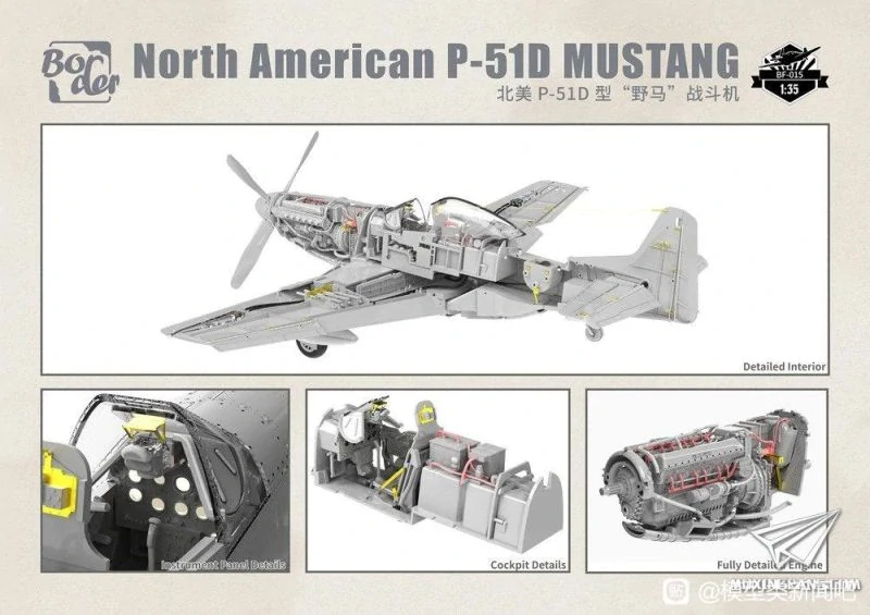 Border Model North American P-51D Mustang 1/35 (Předobjednávka září)