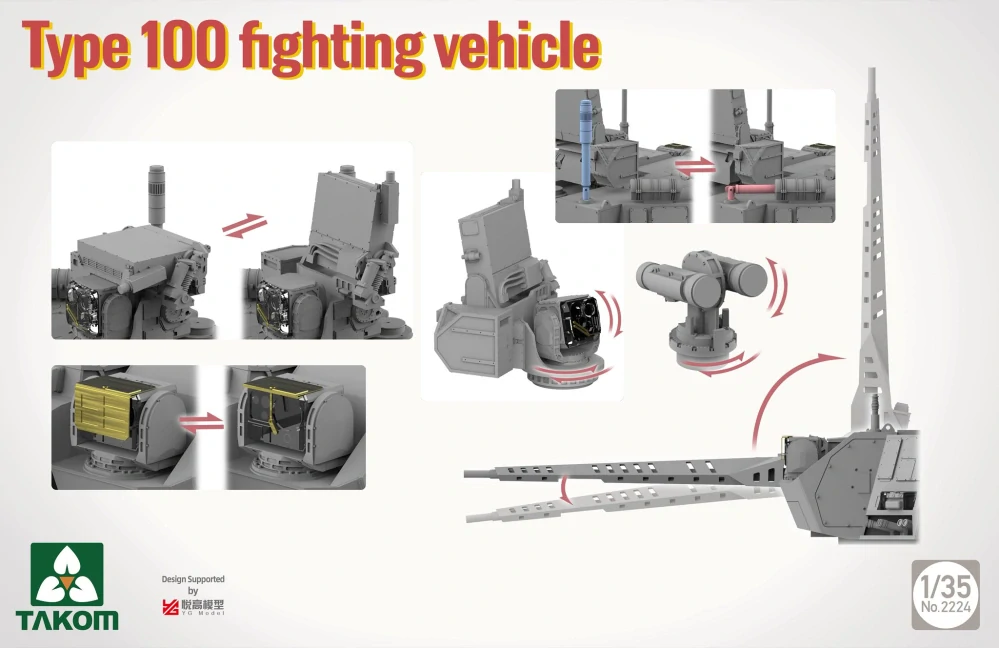 Takom Type 100 FV & ZRZ100 UGCV & Robot Wolves (Limited!) 1/35 (Předobjednávka září)