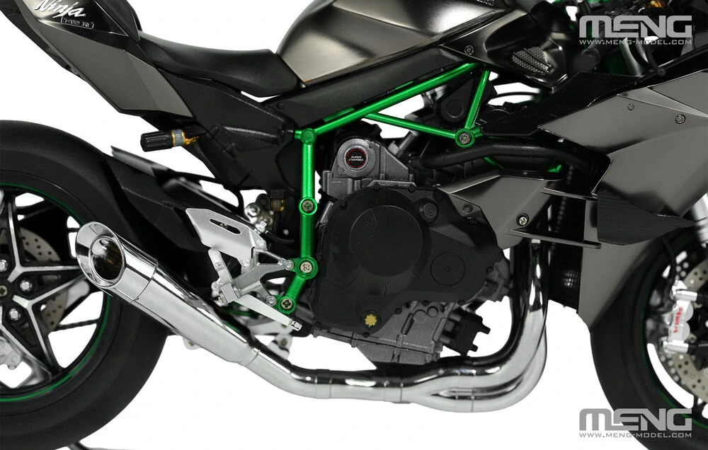 MENG Kawasaki Ninja H2R 2018 (Pre-colored Edition) 1/9 (Předobjednávka říjen)