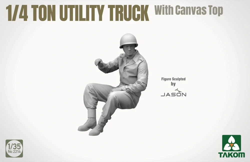 Takom 1/4 ton Utility Truck (Jeep) with canvas top (Jeep) 1/35 (Předobjednávka listopad)