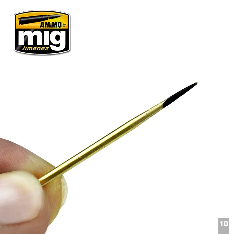 Ammo Mig Brass Toothpicks / Sada mosazných párátek 3v1 (pro sek. lepidlo a škrábance)