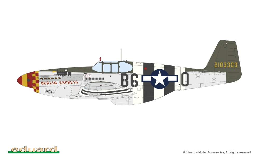 Eduard P-51B/C Mustang Birdcage canopy Hybrid 1/32