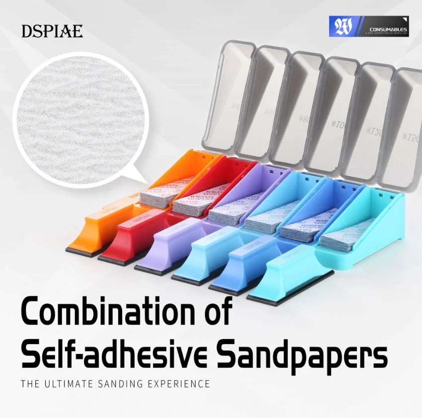 DSPIAE XSP-600 / Sada samolepících brusných papírů (30ks)
