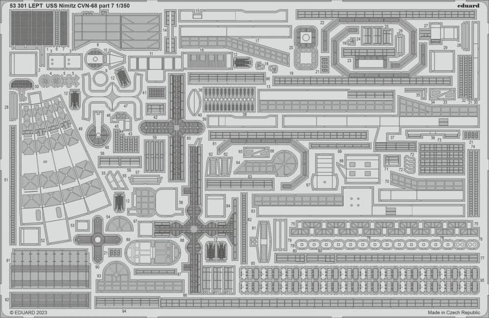 Eduard USS Nimitz CVN-68 BIG ED část 2. - detail set 1/350