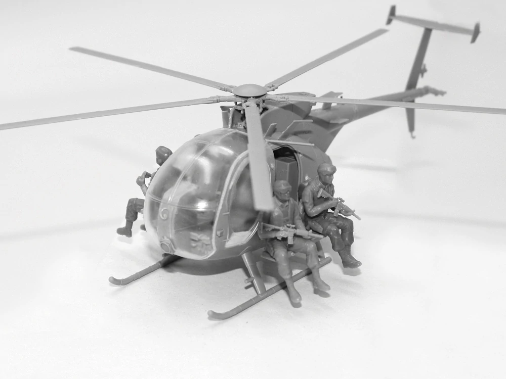 ICM Delta Force Assault Team with MH-6J 1/48 (Předobjednávka říjen/listopad)