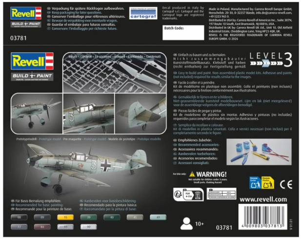 Revell Messerschmitt Bf109E-3 1/72 (Předobjednávka)
