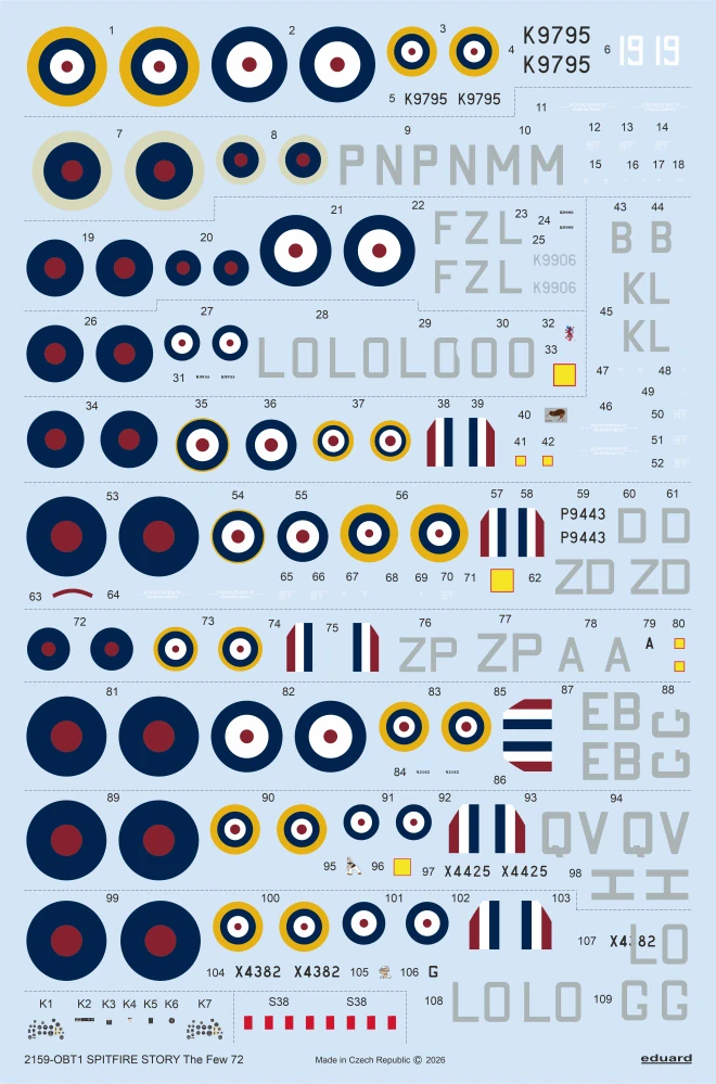 Eduard SPITFIRE STORY: The Few DUAL COMBO 1/72 (Předobjednávka prosinec)