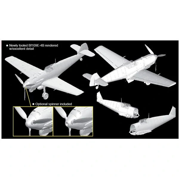 DRAMi Messerschmitt Bf 109 E-4B 1/32 (Předobjednávka listopad/prosinec)