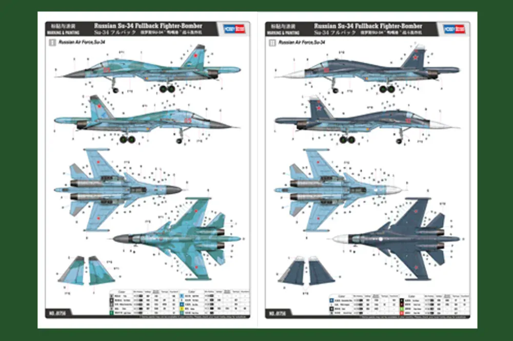 Hobby Boss Russian Su-34 Fullback Fighter-Bomber 1/48