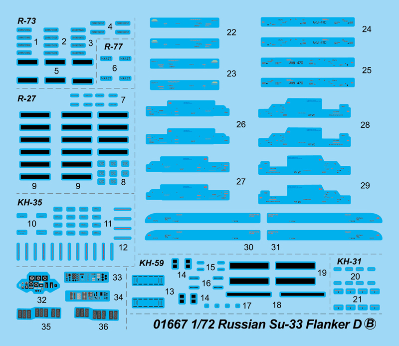 Trumpeter Russian Su-33 Flanker D 1/72
