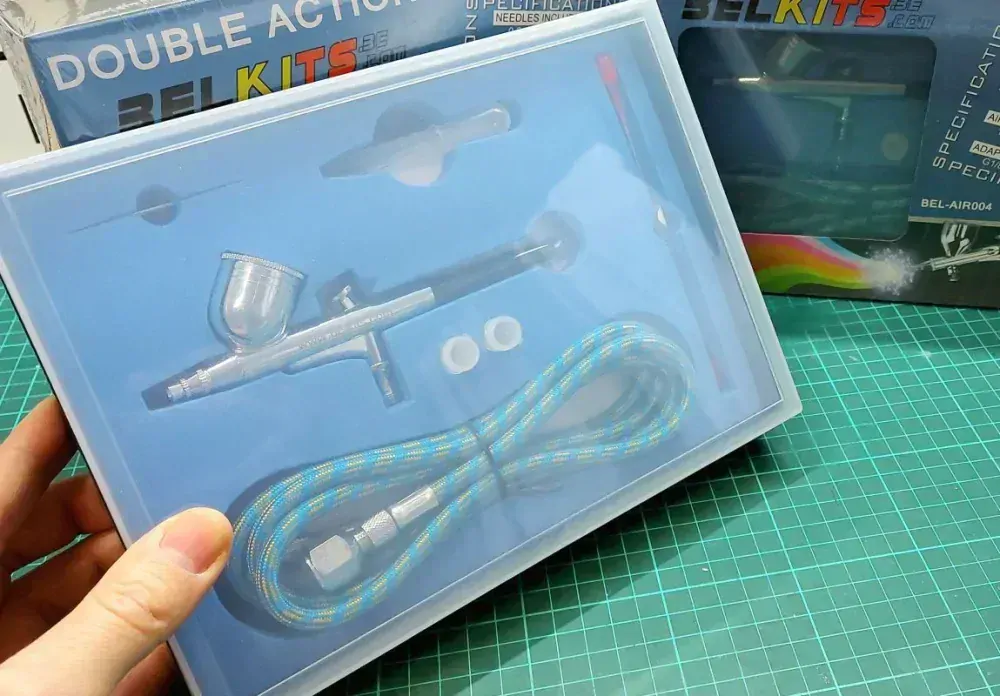 Belkits Double Action Airbrush Set 0.2mm + 0.3mm + 0.5mm