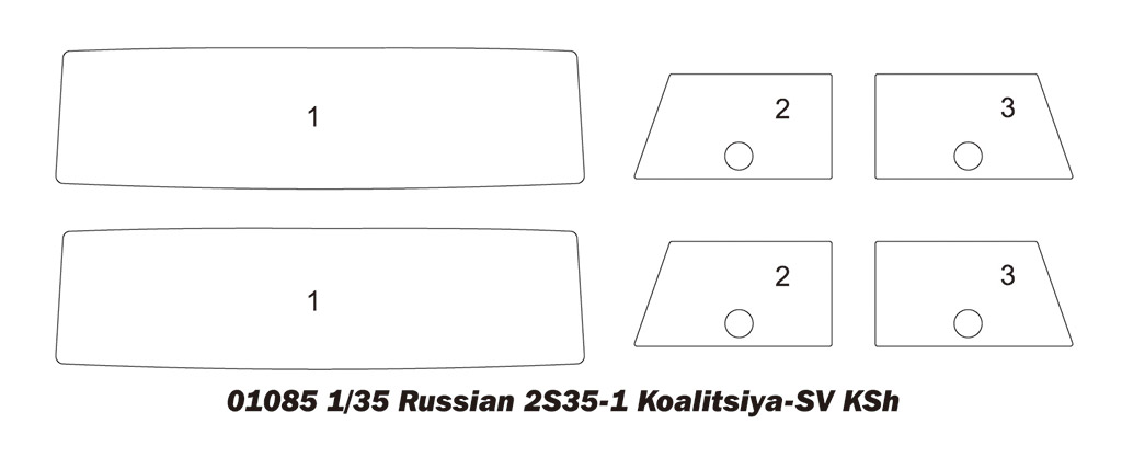 Trumpeter Russian 2S35-1 Koalitsiya-SV KSh 1/35