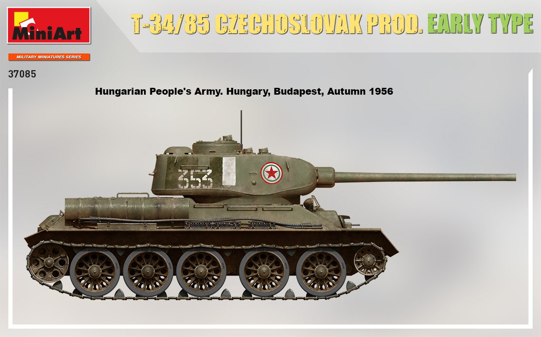 MiniArt T-34-85 Czechoslovak Prod. Early Type (ČR) 1/35