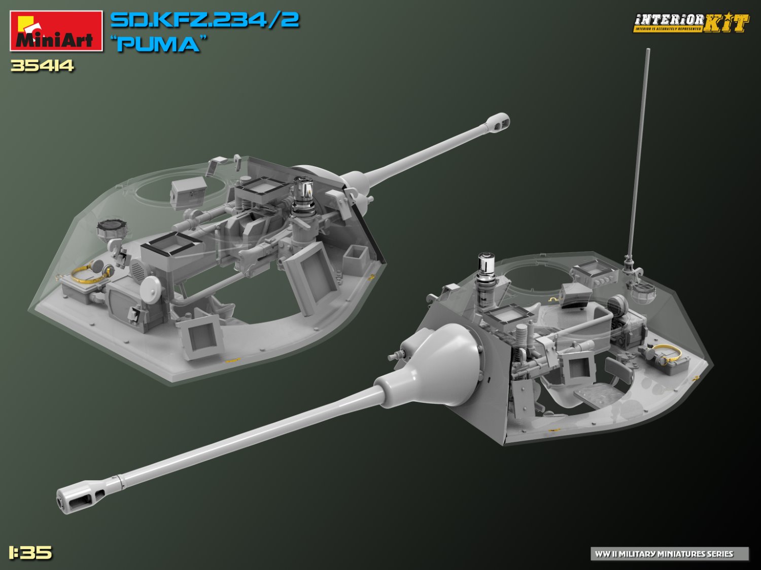 MiniArt Sd.Kfz.234/2 “Puma”. Interior Kit 1/35