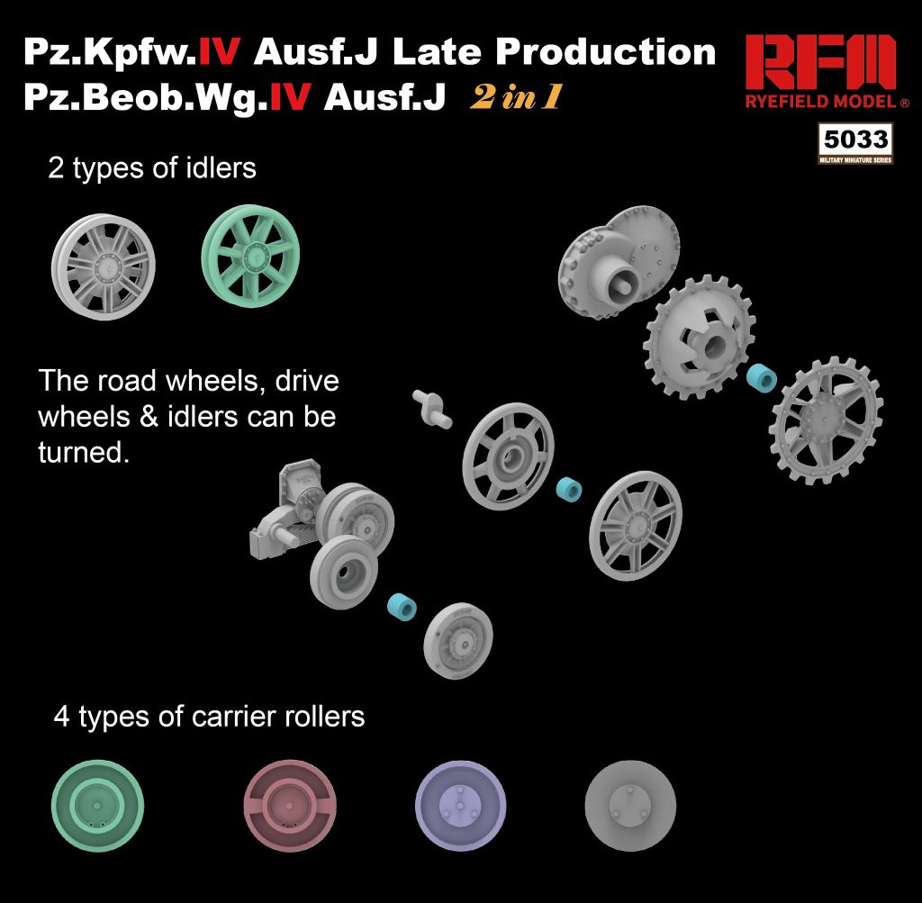 RFM Pz.Kpfw. IV Ausf. J Late Production / Pz.Beob.Wg. IV Ausf. J (2 in 1) 1/35