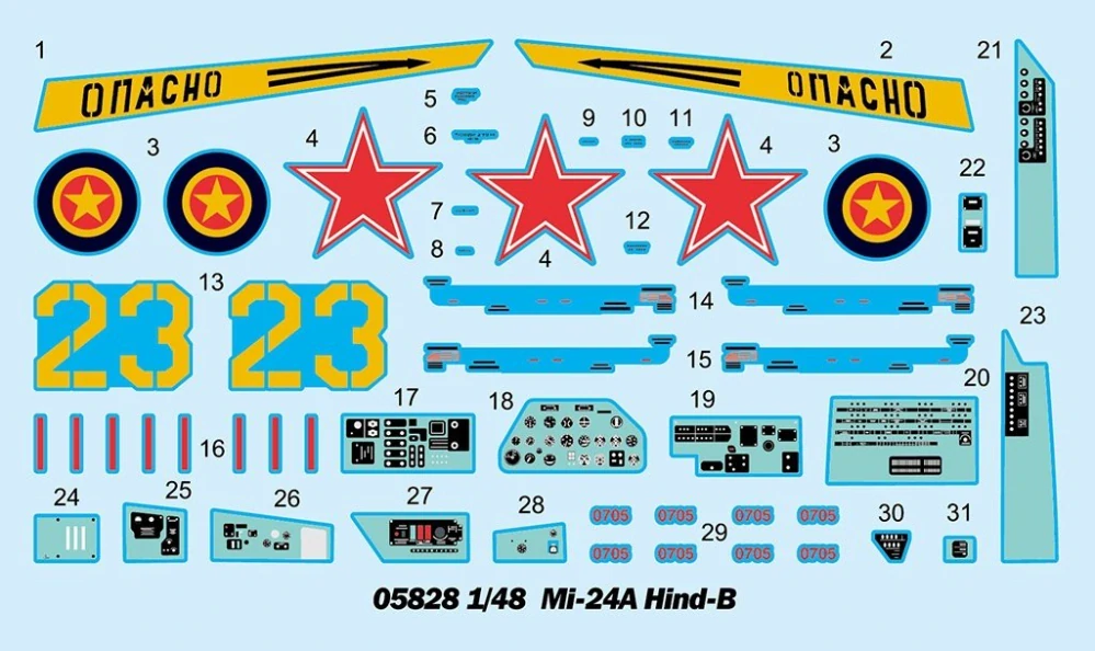 Trumpeter Mi-24A Hind-B 1/48
