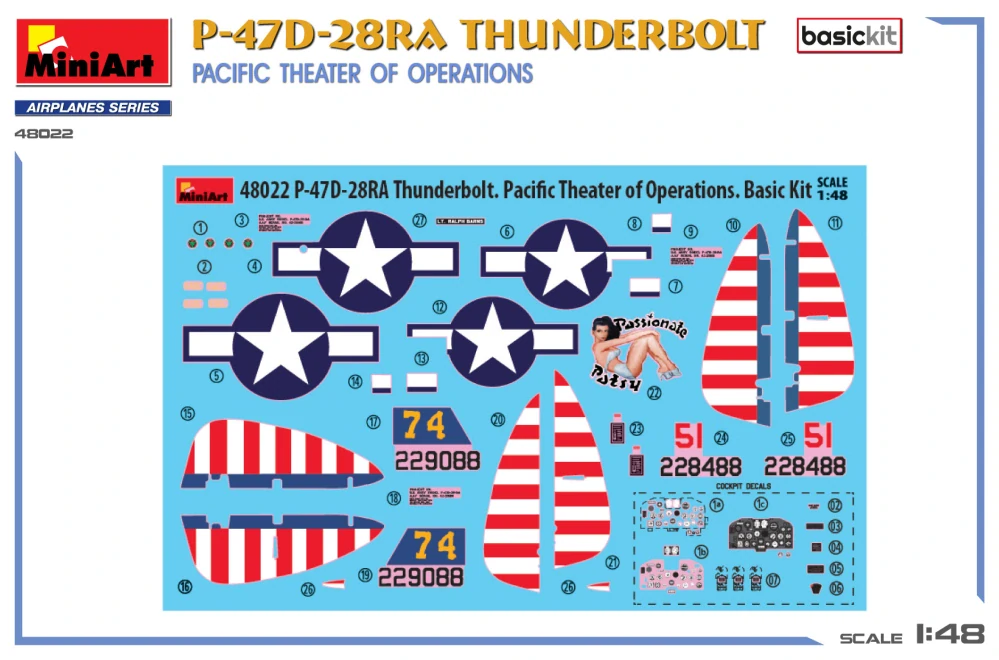 MiniArt P-47D-28RA Thunderbolt Pacific Theater of Operations 1/48