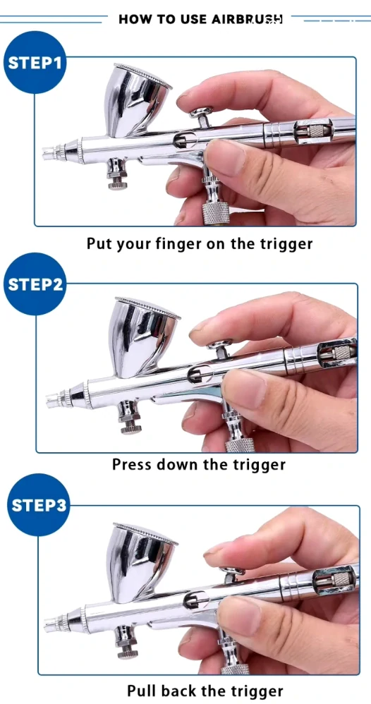 Sagud SD-180 Double Action Airbrush 0.2mm