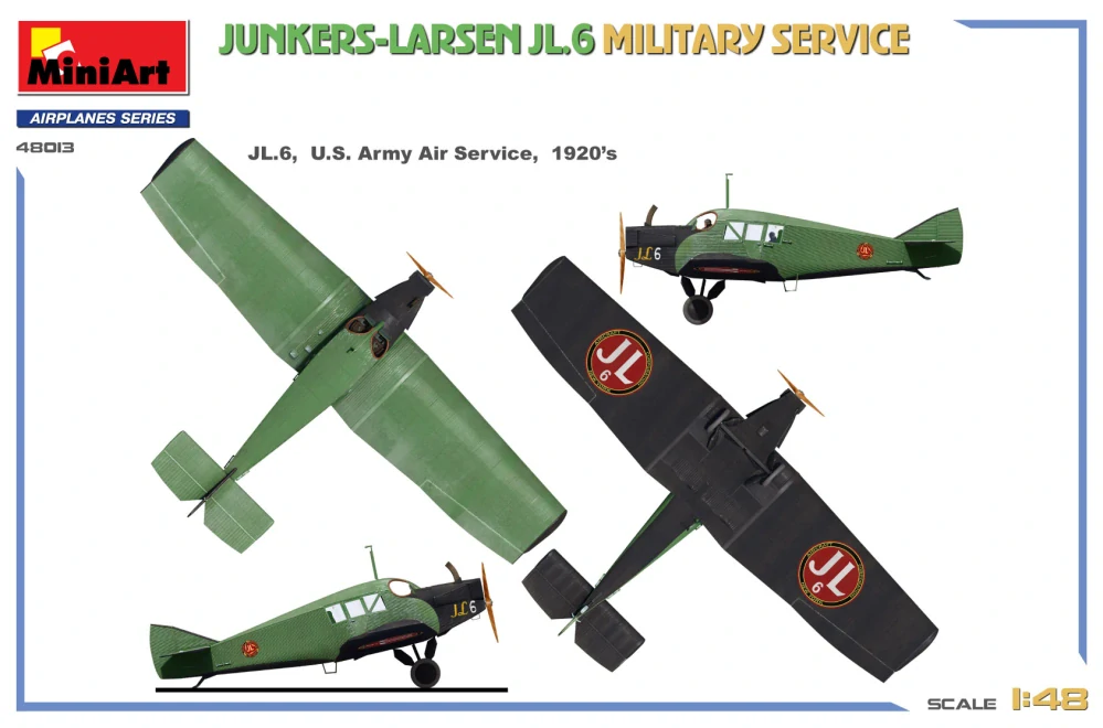MiniArt Junkers-Larsen JL.6 Military Service 1/48
