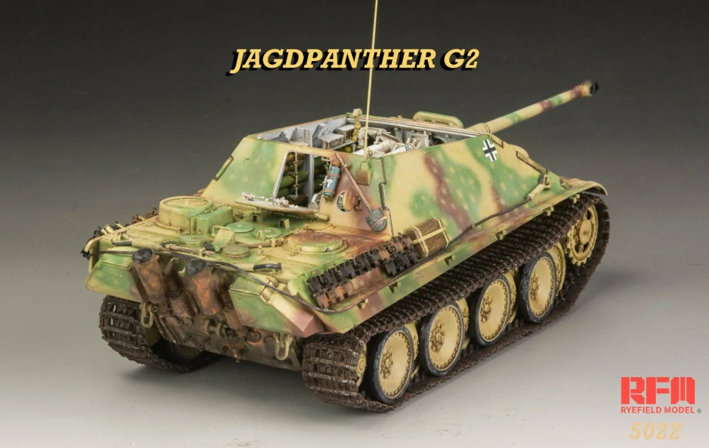 RFM Jagdpanther G2 with full interior & workable track links 1/35