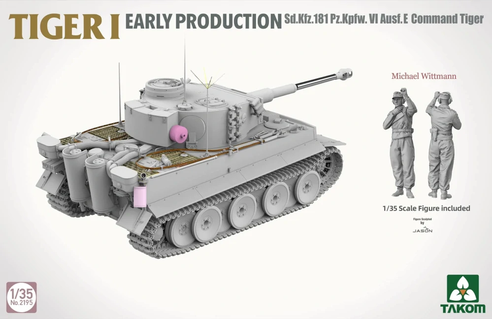 Takom TIGER I early prod. Pz.Kpfw.VI Ausf. E Command (+ Figurka M. Wittmanna!) 1/35