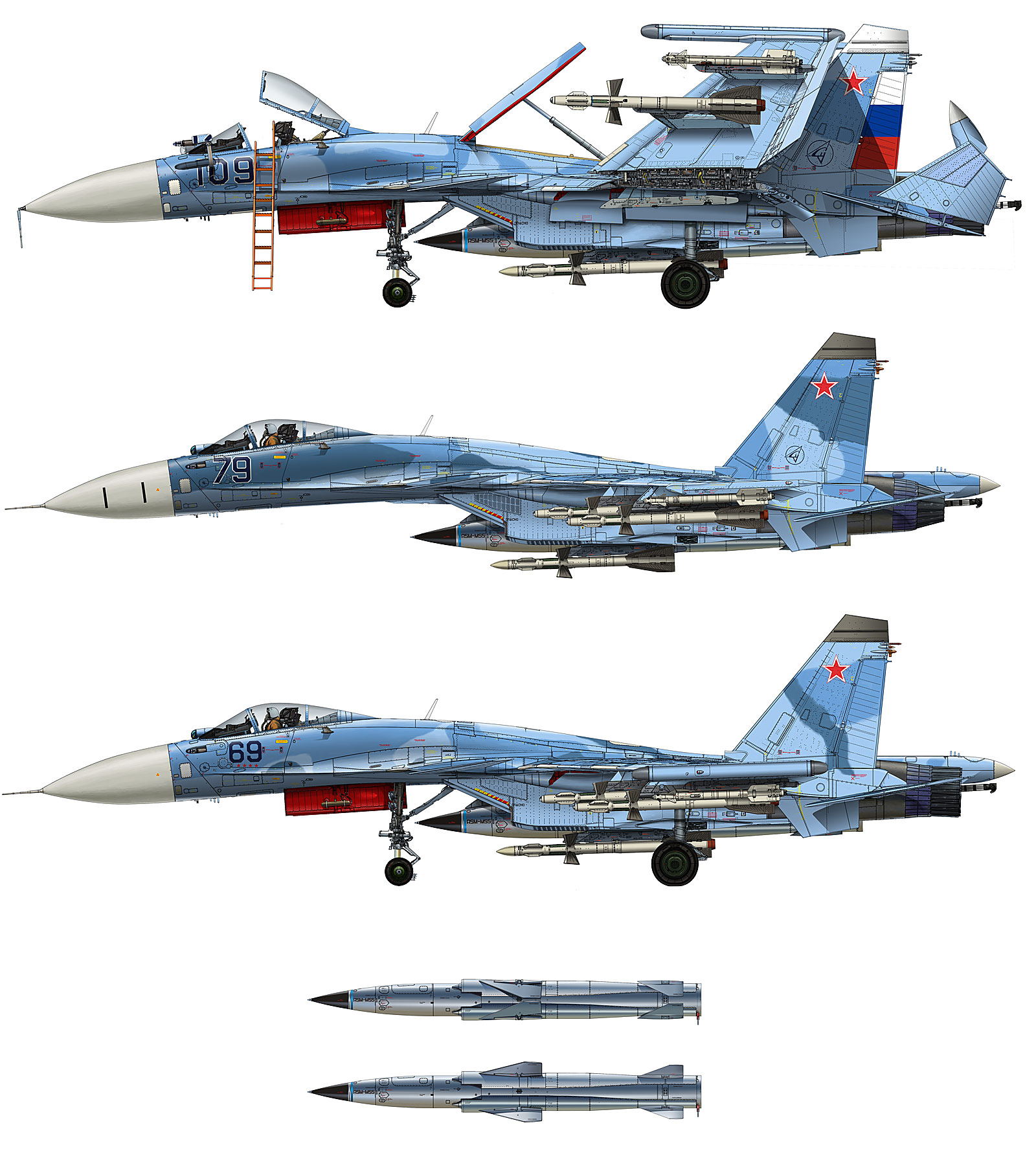 Minibase SU-27K Sea Flanker w/Kh-41 Moskit (P-270) 1/48