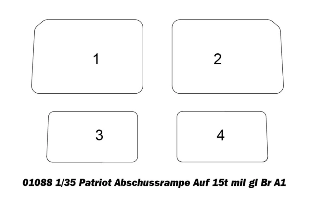 Trumpeter Patriot Abschussrampe Auf 15t mil gl Br A1 1/35