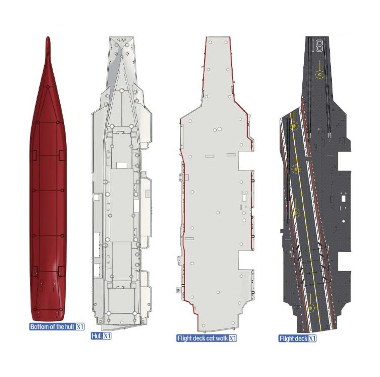 Magic Factory PLAN Type 003 Aircraft Carrier CV-18 Fujian 1/700