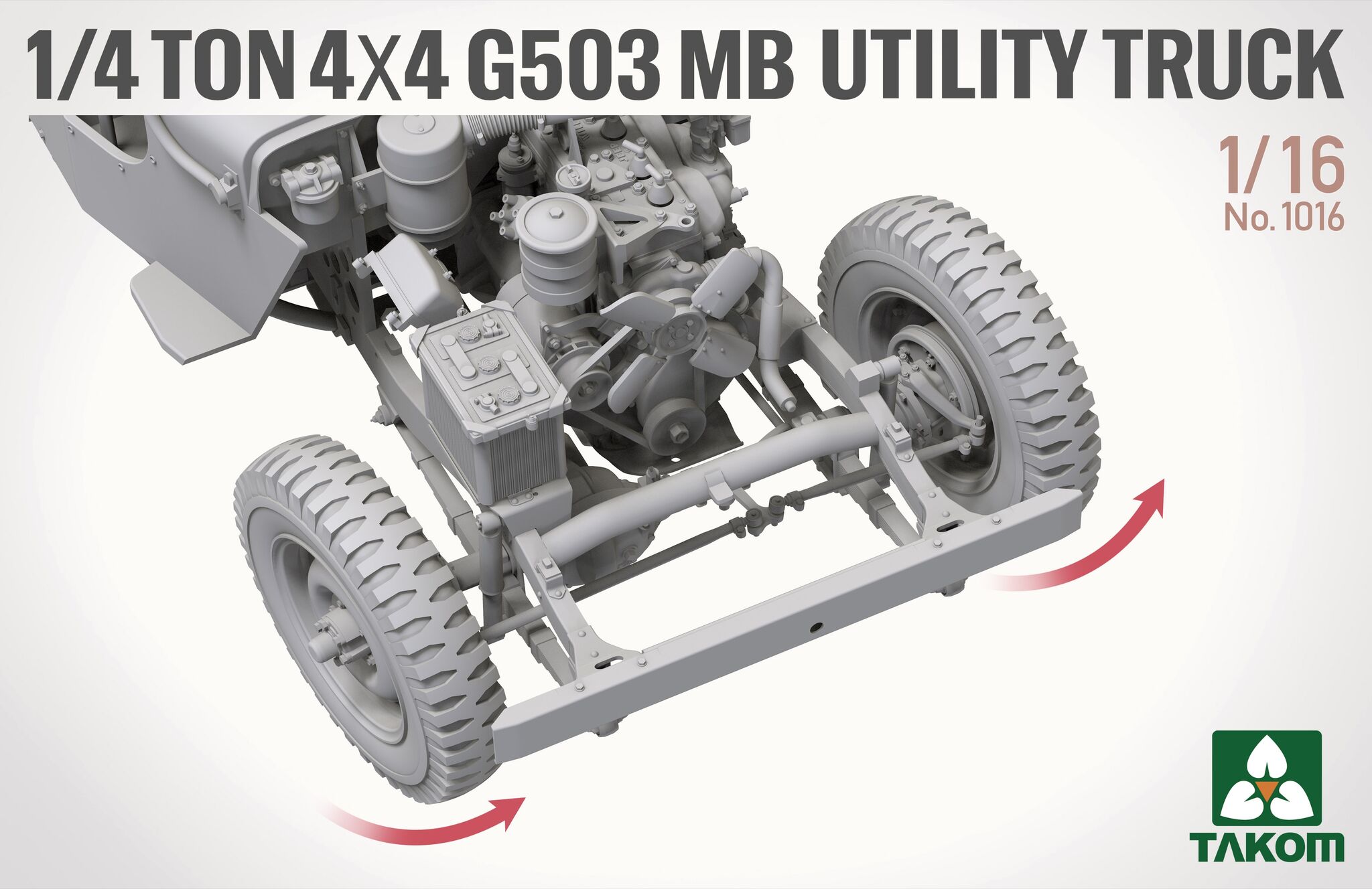 Takom ¼-ton 4×4 G503 MB Utility Truck (Jeep) 1/16