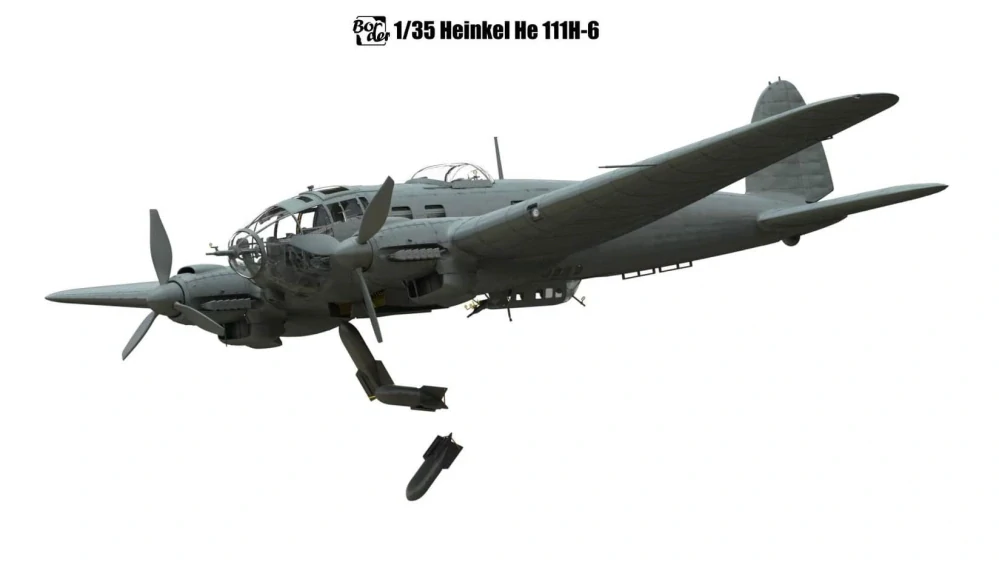 Border Model WW2 German Bomber He 111 H-6 1/35