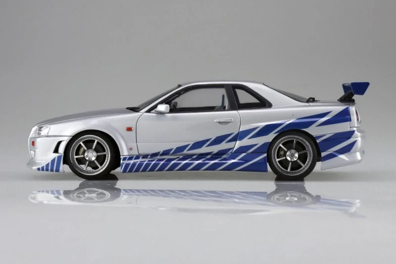 Aoshima FAST & FURIOUS R34 Skyline GT-R 1/24