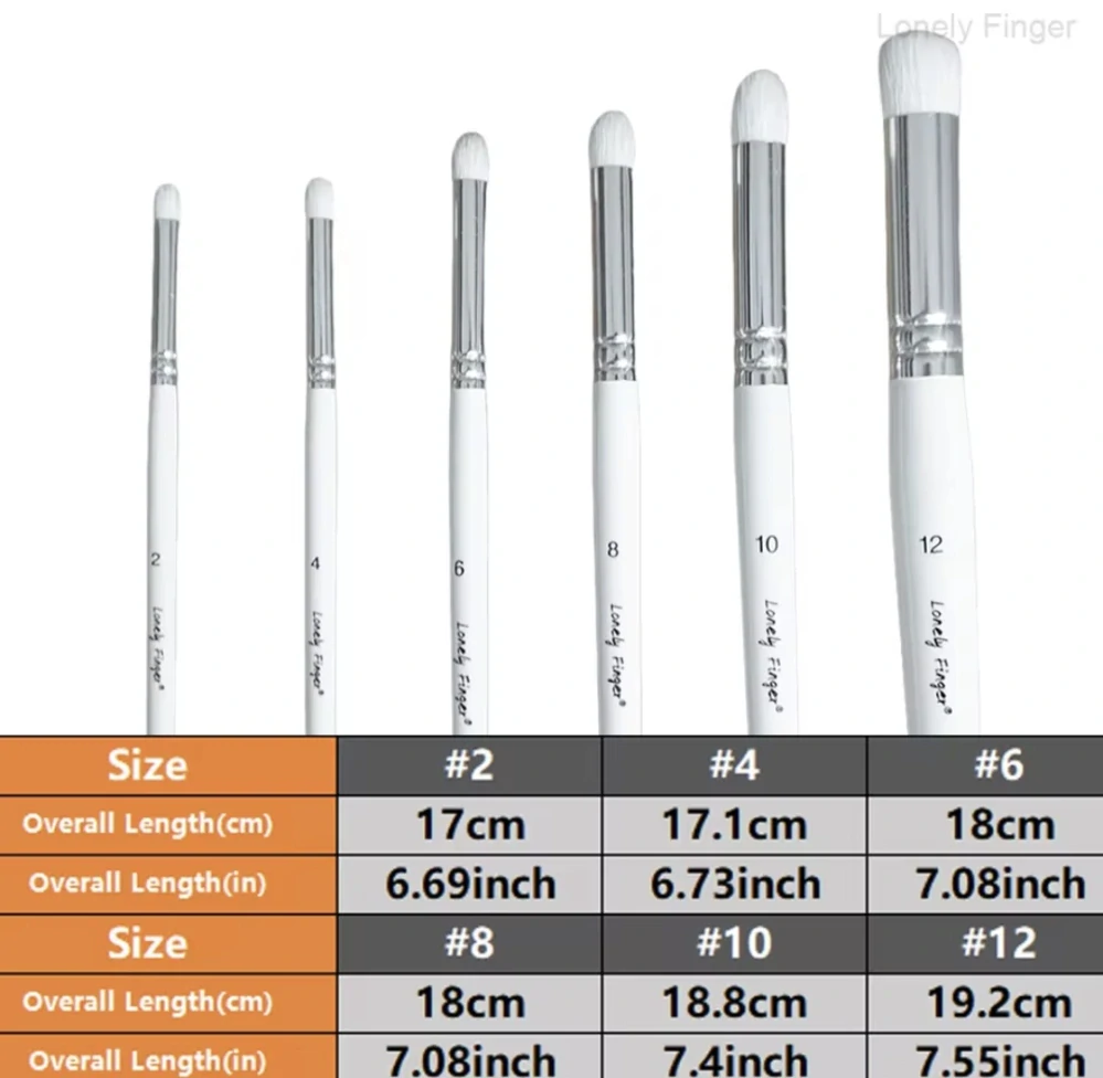 Dry Brushes Set 6 in 1 / Sada patinovacích štětců 6 v 1 - bílá