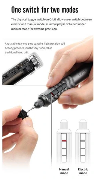 DSPIAE Orbit Electric Drill / Akumulátorová elektrická mini vrtačka