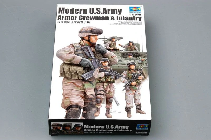 Trumpeter Modern U.S. Army Armor Crewman & Infantry 1/35