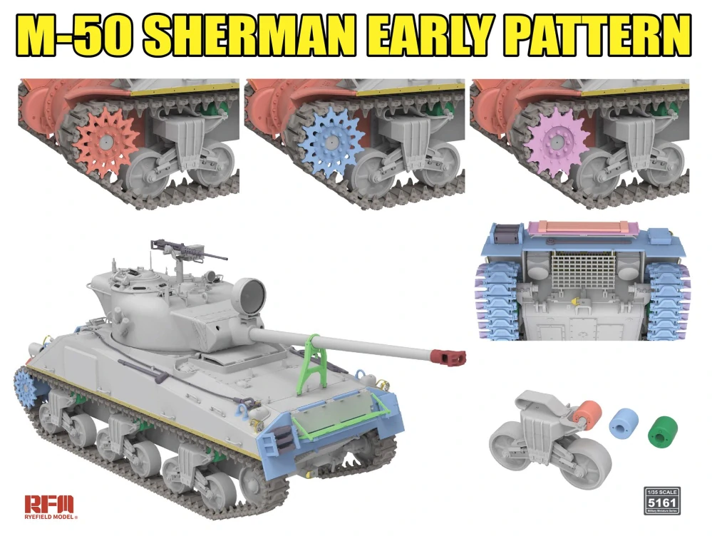 RFM M-50 Sherman Early Pattern 1/35 (Předobjednávka srpen/září)