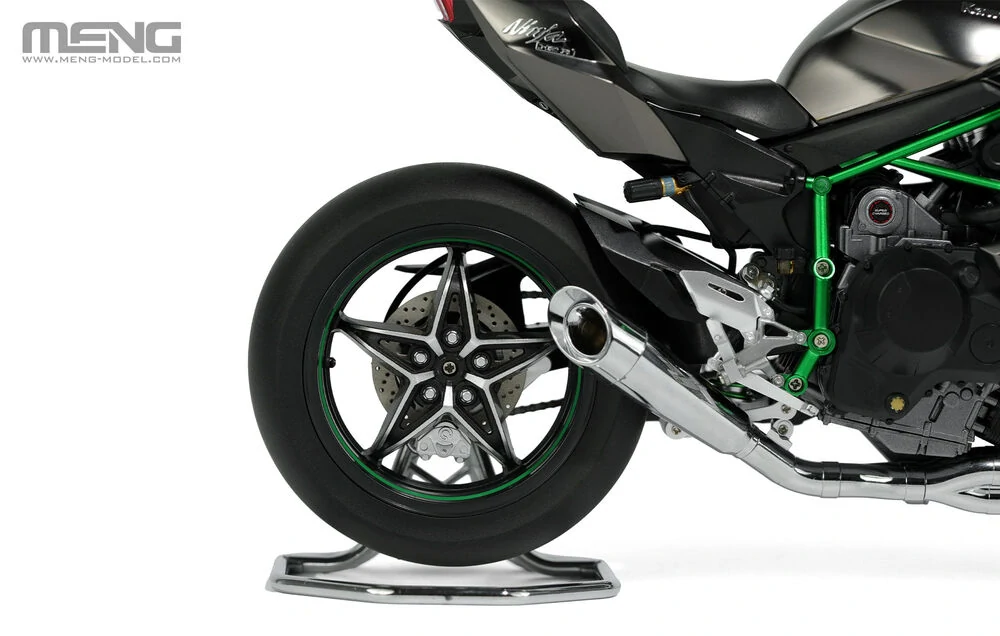 MENG Kawasaki Ninja H2R 2018 (Pre-colored Edition) 1/9 (Předobjednávka říjen)