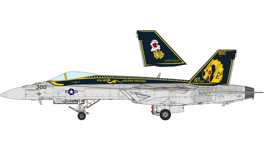 MENG Boeing F/A-18E Super Hornet Golden Dragons 1/48 (Předobjednávka říjen)