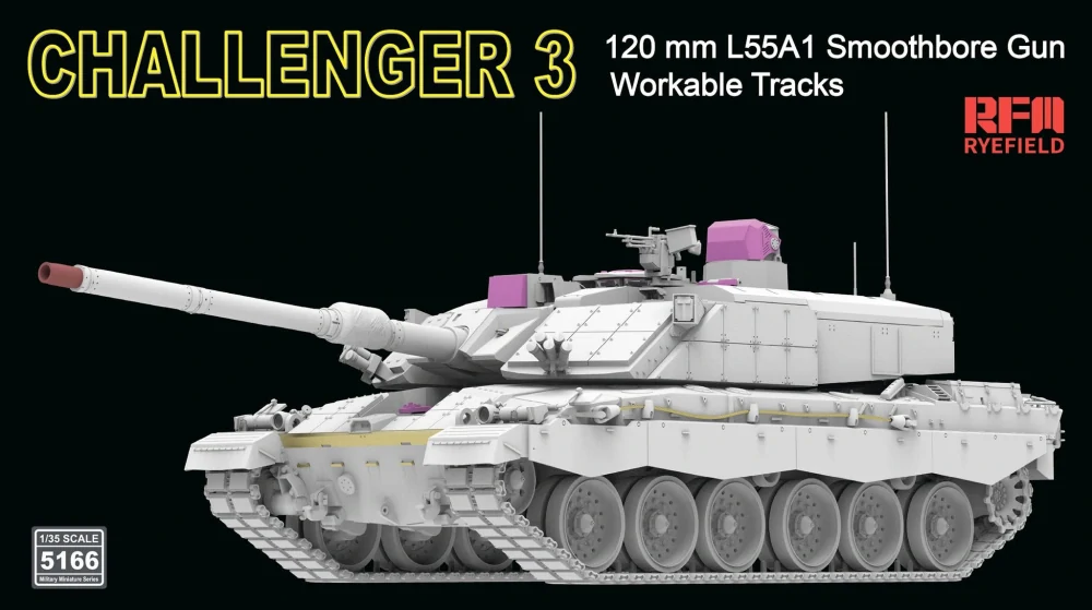 RFM Challenger 3 120mm L55A1 Smoothbore Gun 1/35 (Předobjednávka listopad)