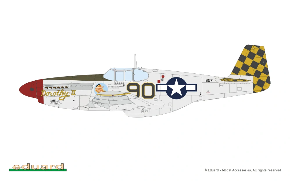 Eduard P-51B/C Mustang Birdcage canopy Hybrid 1/32