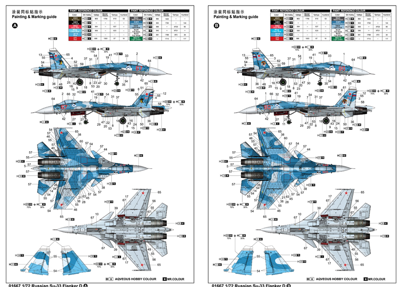 Trumpeter Russian Su-33 Flanker D 1/72