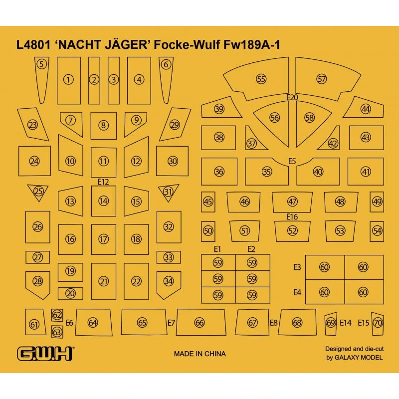 G.W.H WWII German Fw 189A1 &A2 w/”Nacht Jager” & ”Sonderaktion Schneekufen” 3 in 1 1/48