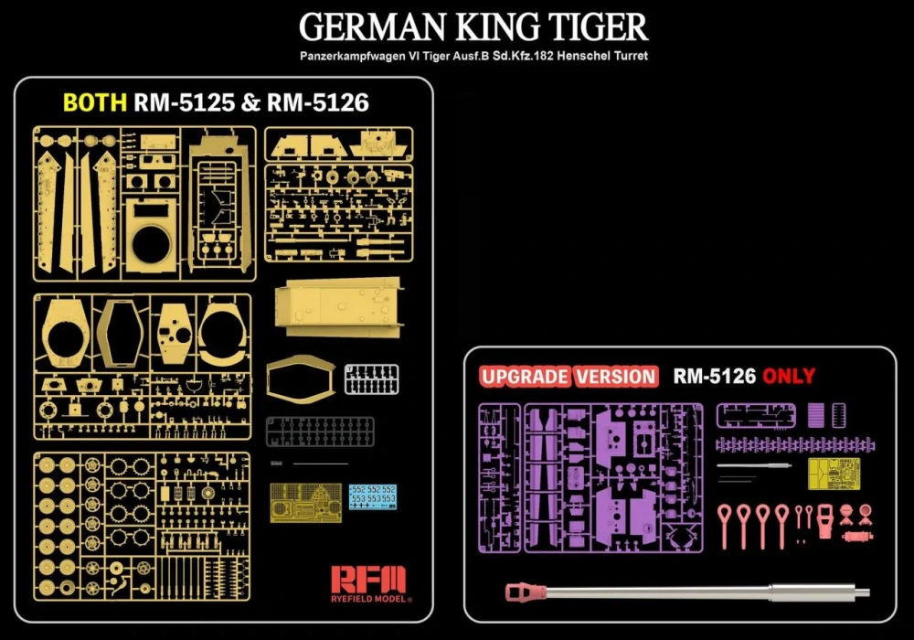 RFM Sd.Kfz.182 Tiger Ausf.B King Tiger (UPGRADE V.) 1/35