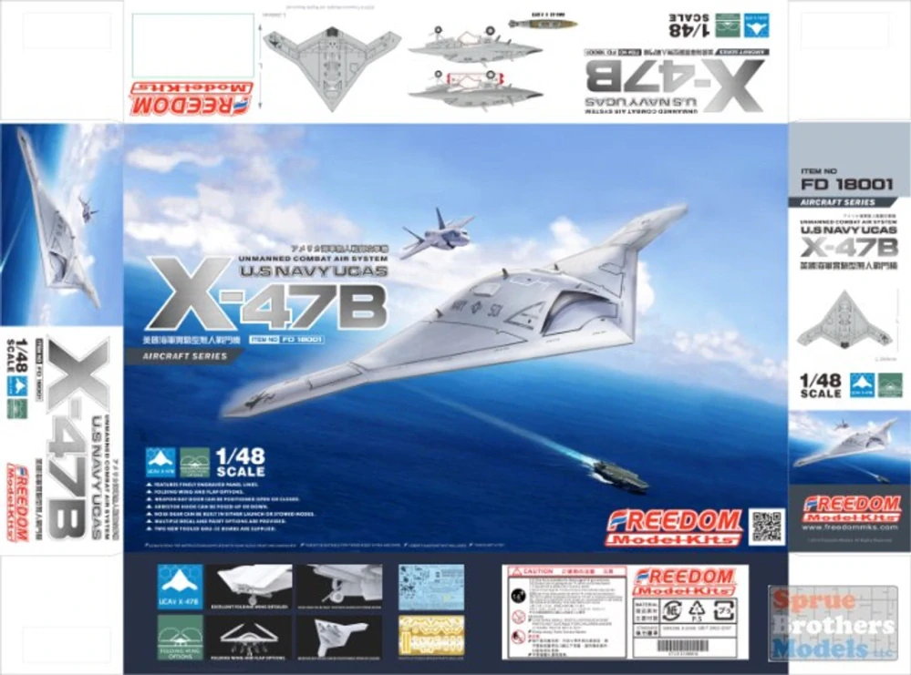 Freedom Model Kits X-47B UCAS (+ Resin figurka!) 1/48