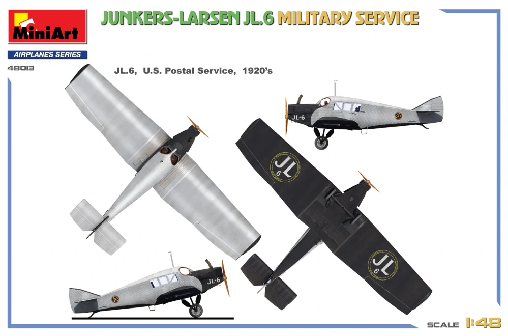 MiniArt Junkers-Larsen JL.6 Military Service 1/48