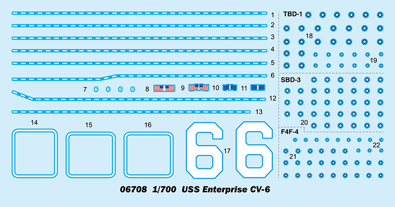 Trumpeter USS Enterprise CV-6 1/700