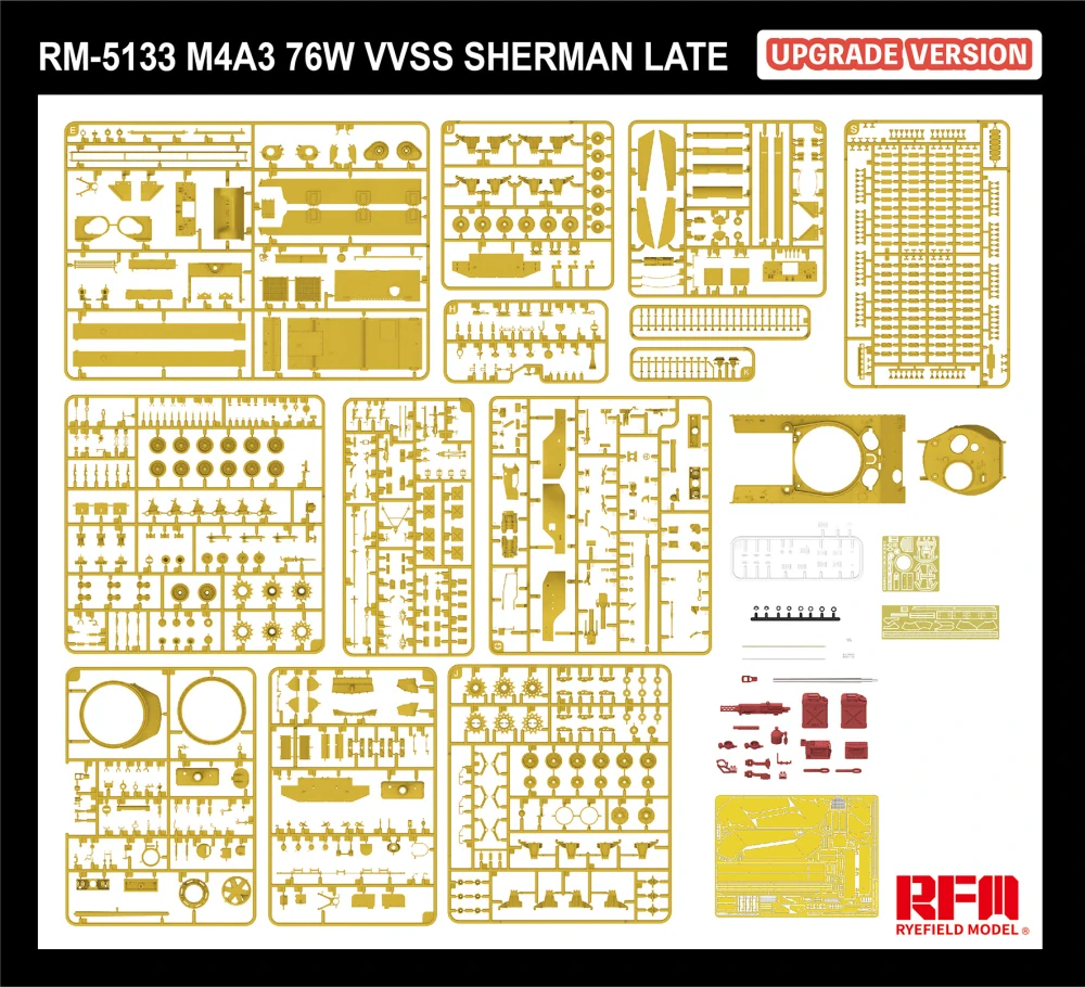 RFM M4A3 76W VVSS Sherman late UPGRADE VERSION 1/35