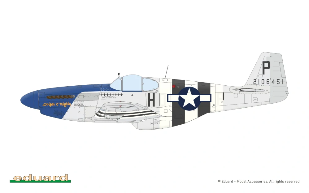 Eduard Mustang Malcolm Hood Canopy ProfiPACK 1/48