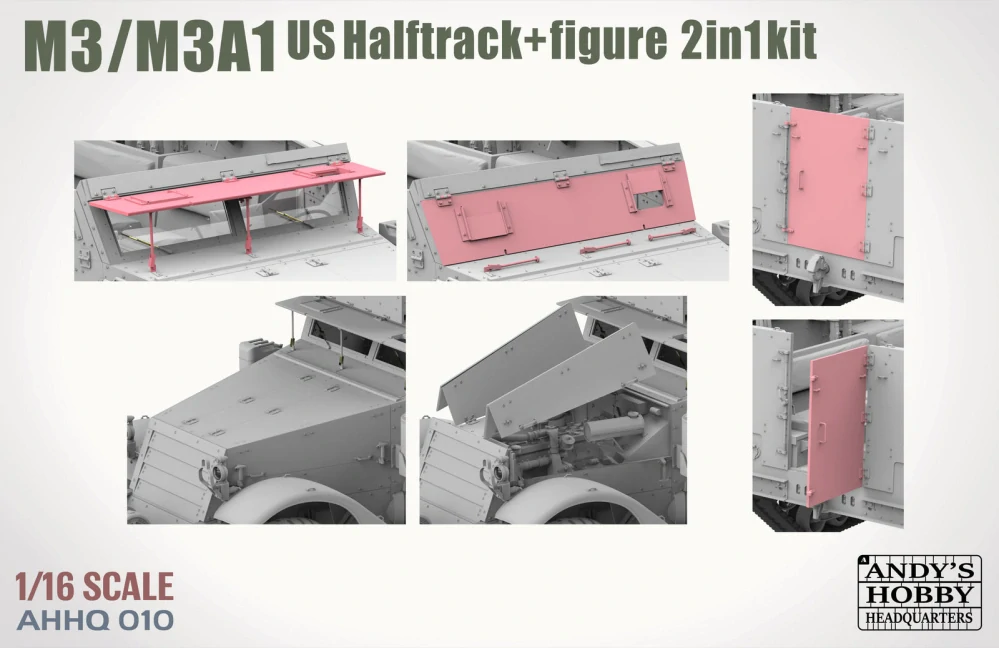 Andy's HHQ M3/M3A1 U.S. Halftrack 2 in 1 1/16